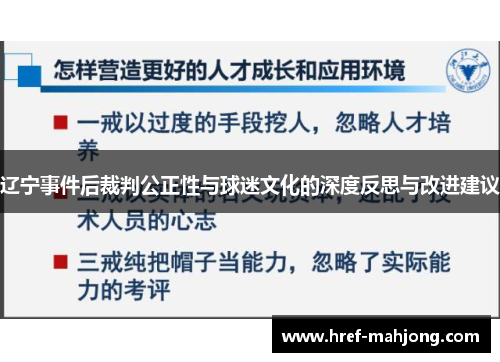 辽宁事件后裁判公正性与球迷文化的深度反思与改进建议