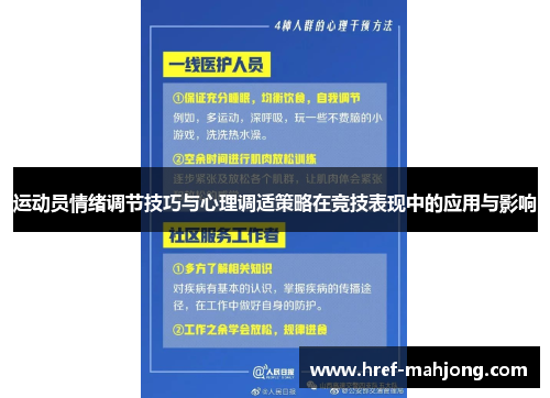 运动员情绪调节技巧与心理调适策略在竞技表现中的应用与影响